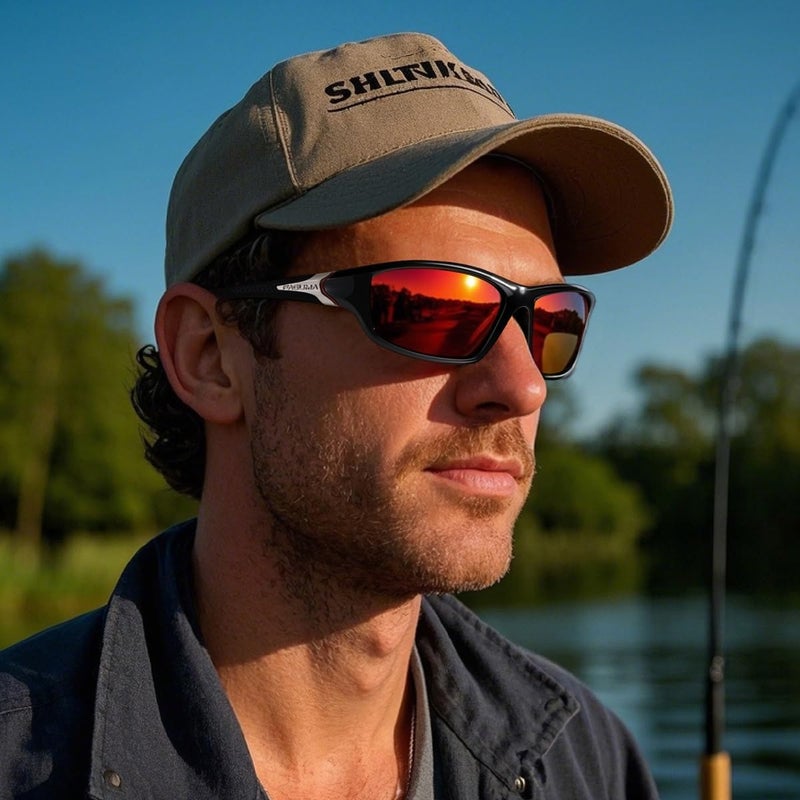 FAGUMA Sports Polarized Sunglasses For Men Cycling Driving Fishing UV400 Protection - Image 2